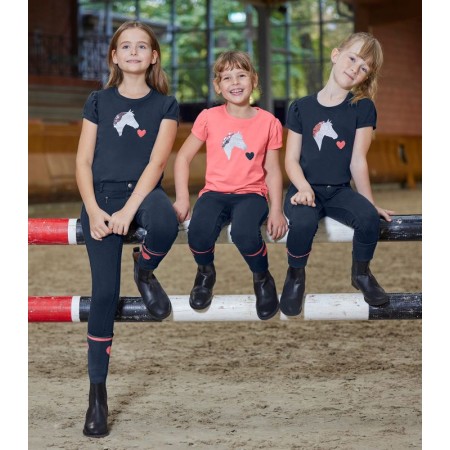 Camiseta Niño/a Manga Corta ELT Lily Rosa | Equestrian. Calvet Animals i