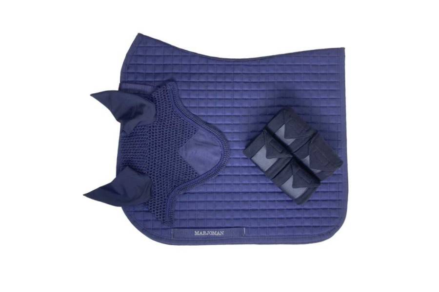 Conjunto Marjoman Doma Sudadero+Orejeras+Vendas Azul Marino | Equestrian |