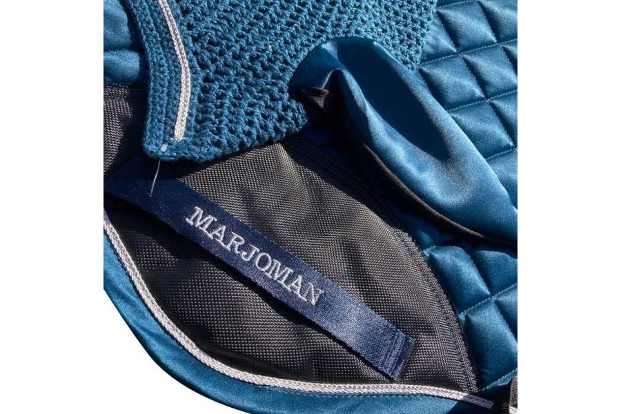 Conjunto Marjoman Salto Sudadero+Orejera+Vendas Azul Petróleo | Equestrian