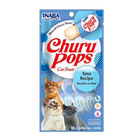Churu Gato Pops Atún 4x15 Gr para gatos | Calvet Animales y Plantas