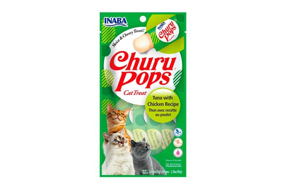 Churu Gat Pops Tonyina I Pollastre 4x15 Gr per gats | Calvet Animals i Plantes