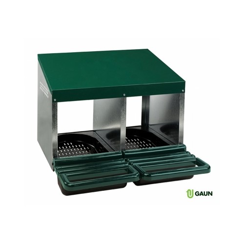 Ponedero Gallinas 2 Departamentos Cubeta Plástico | Animales de granja.