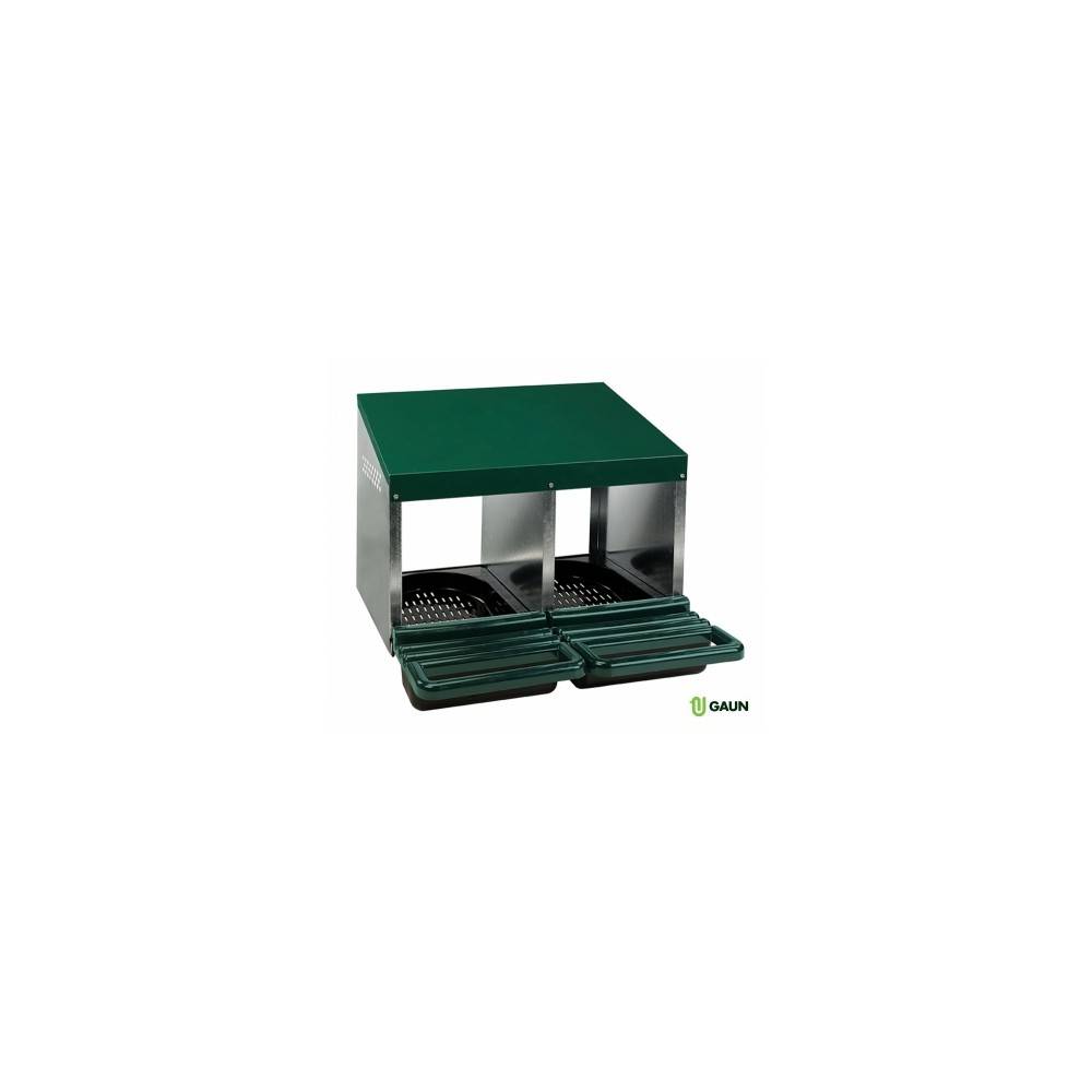 Ponedero Gallinas 2 Departamentos Cubeta Plástico | Animales de granja.