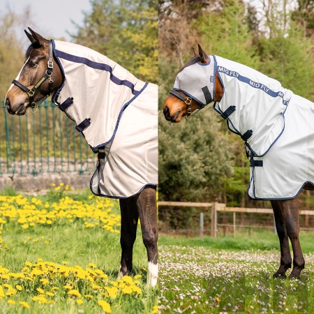 Manta Cavall Estiu Antimosques Coll MIO Grisa | Equestrian | Calvet Animals i