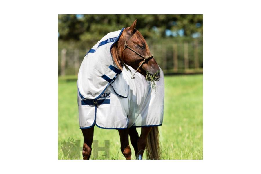 Manta Cavall Estiu Antimosques Coll MIO Grisa | Equestrian | Calvet Animals i