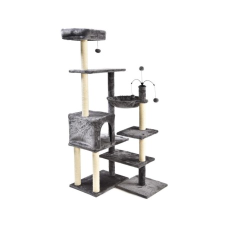 Rascador Wuapu 11X1 110X40X163,5 Cm Gris para gatos | Calvet Animales y Plantas