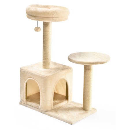 Rascador Wuapu 7X1 55X55X168 Cm Gris para gatos | Calvet Animales y Plantas