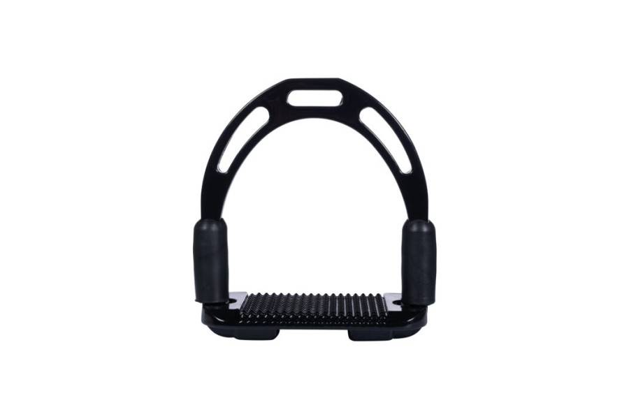 Estribos Ingleses Aluminio HKM Ultra Safety 12 Cm Negro | Equestrian |