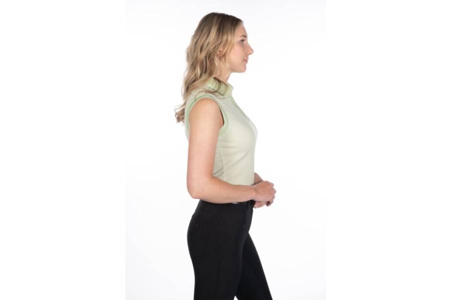Polo Mujer Manga Corta HKM Catherine Verde Pistacho | Equestrian | Calvet
