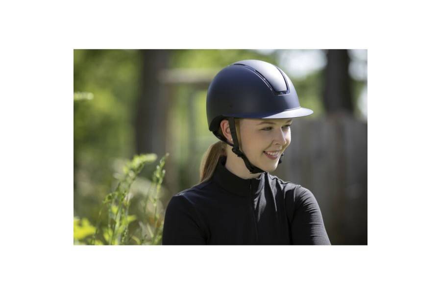 Casco HKM Lady Shield Negro/Negro Brillante | Equestrian | Calvet Animales