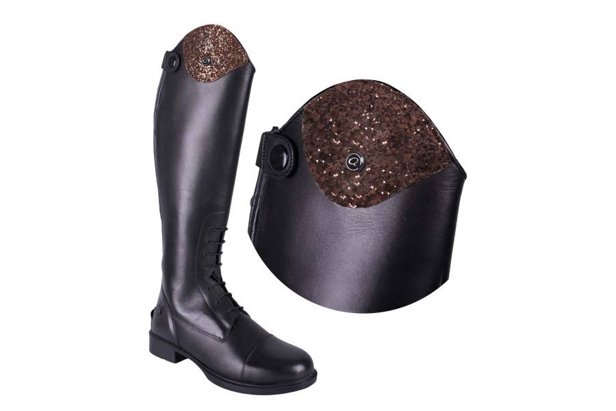 Top Intercambiable Botas QHP Romy Sparkle Cocoa | Equestrian | Calvet