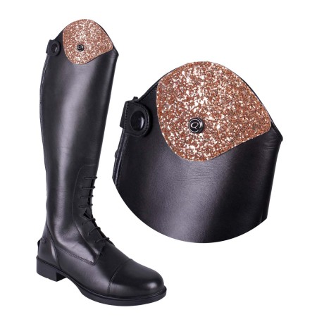 Top Intercanviable Botes QHP Romy Sparkle Rose Gold | Equestrian | Calvet Animals i