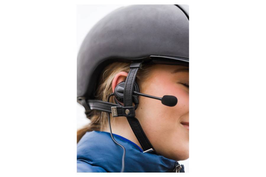 Auricular/Micrófono Whis Competition Negro | Calvet Animales y