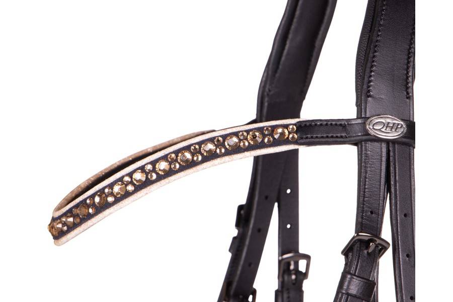 Brida Montar QHP Orlando Negra/Beige | Calvet Animales y Plantas