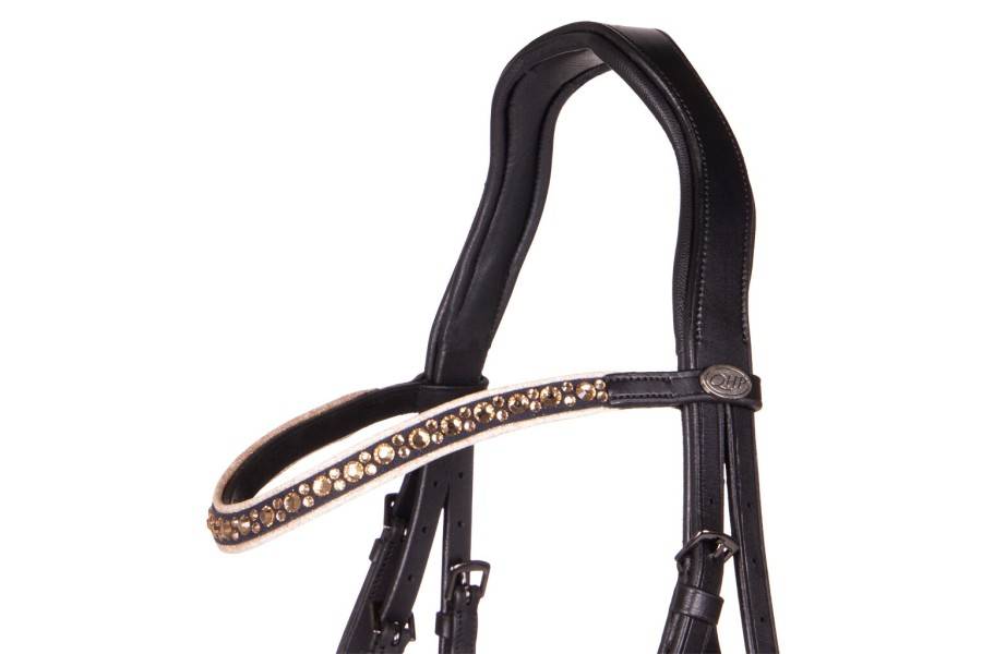 Brida Montar QHP Orlando Negra/Beige | Calvet Animales y Plantas