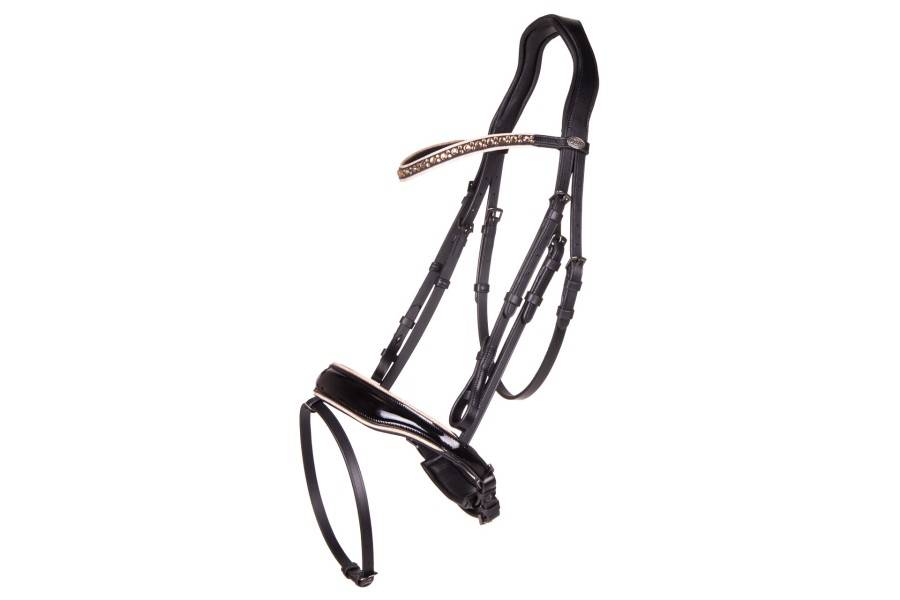 Brida Montar QHP Orlando Negra/Beige | Calvet Animales y Plantas