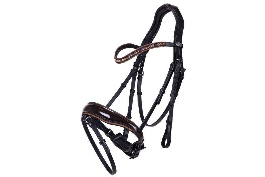 Brida Montar QHP Orlando Negra/Marrón | Calvet Animales y