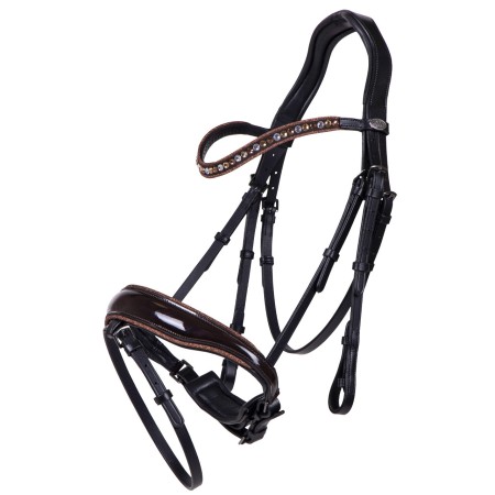 Brida Montar QHP Orlando Negra/Marrón | Calvet Animales y