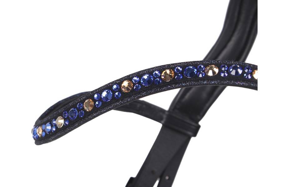 Brida Montar QHP Orlando Negra/Azul Marino | Calvet Animales y