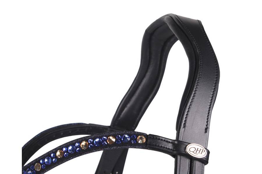 Brida Montar QHP Orlando Negra/Azul Marino | Calvet Animales y