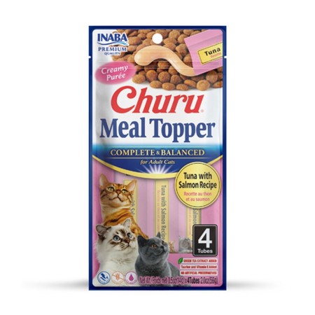 Churu Gato Meal Topper Atún Con Salmón 4x14 Gr | Calvet