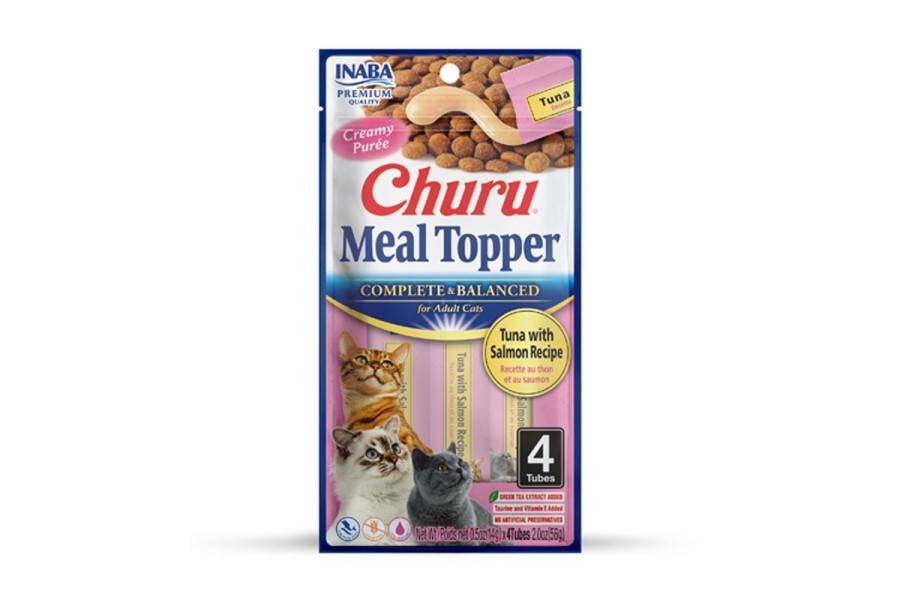 Churu Gato Meal Topper Atún Con Salmón 4x14 Gr | Calvet