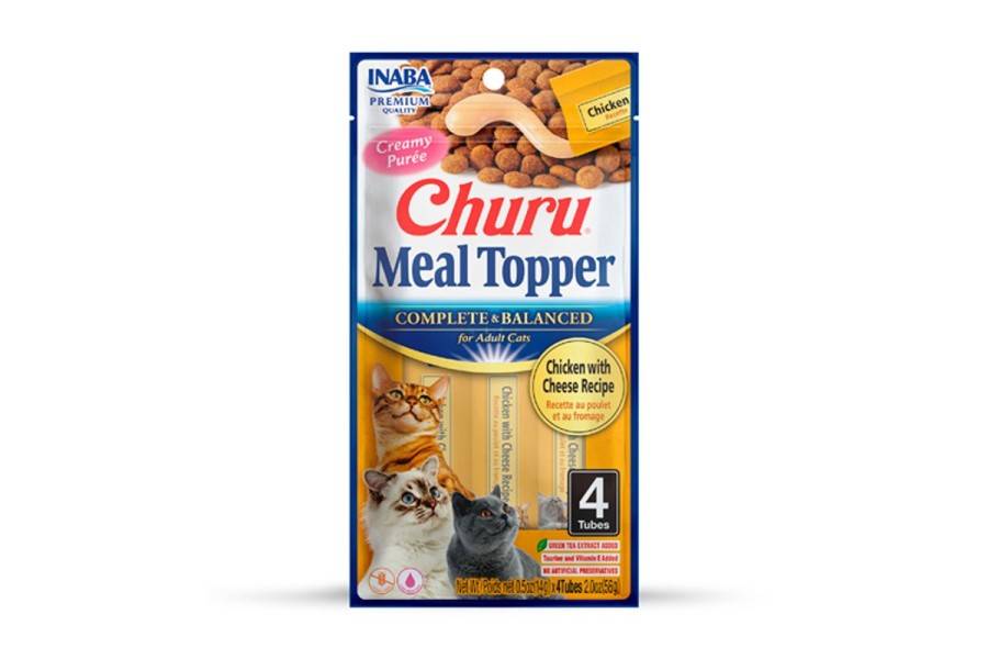 Churu Gato Meal Topper Pollo Con Queso 4x14 Gr | Calvet