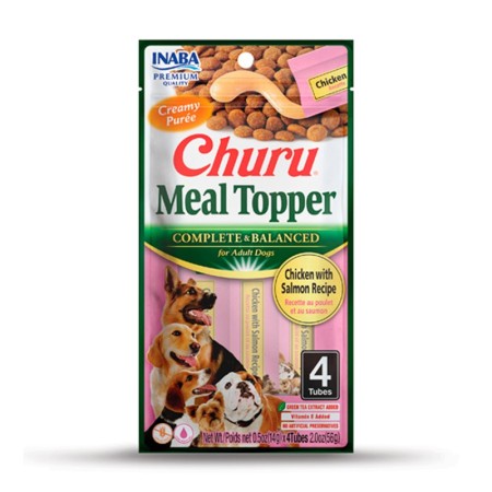 Churu Gos Meal Topper Pollastre Amb Salmó 4x14 Gr | Calvet Animals i Plantes