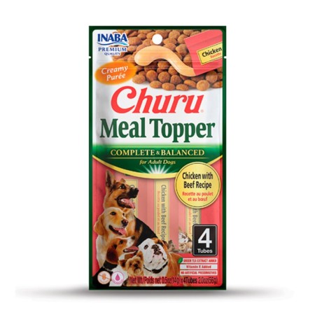 Churu Gos Meal Topper Pollastre Amb Bou 4x14 Gr | Calvet Animals i Plantes