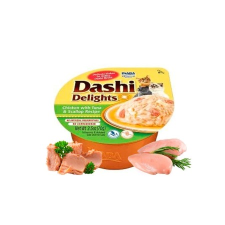 Dashi Delight Pollastre/Tonyina/Vieira 70 Gr | Calvet Animals i Plantes