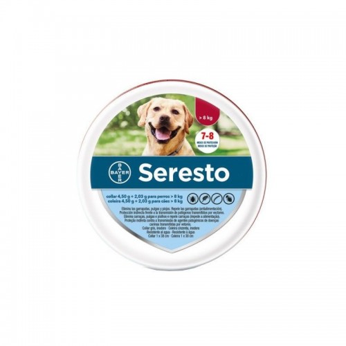 Seresto Collar Perro Más 8 Kg para perros | Calvet Animales y Plantas