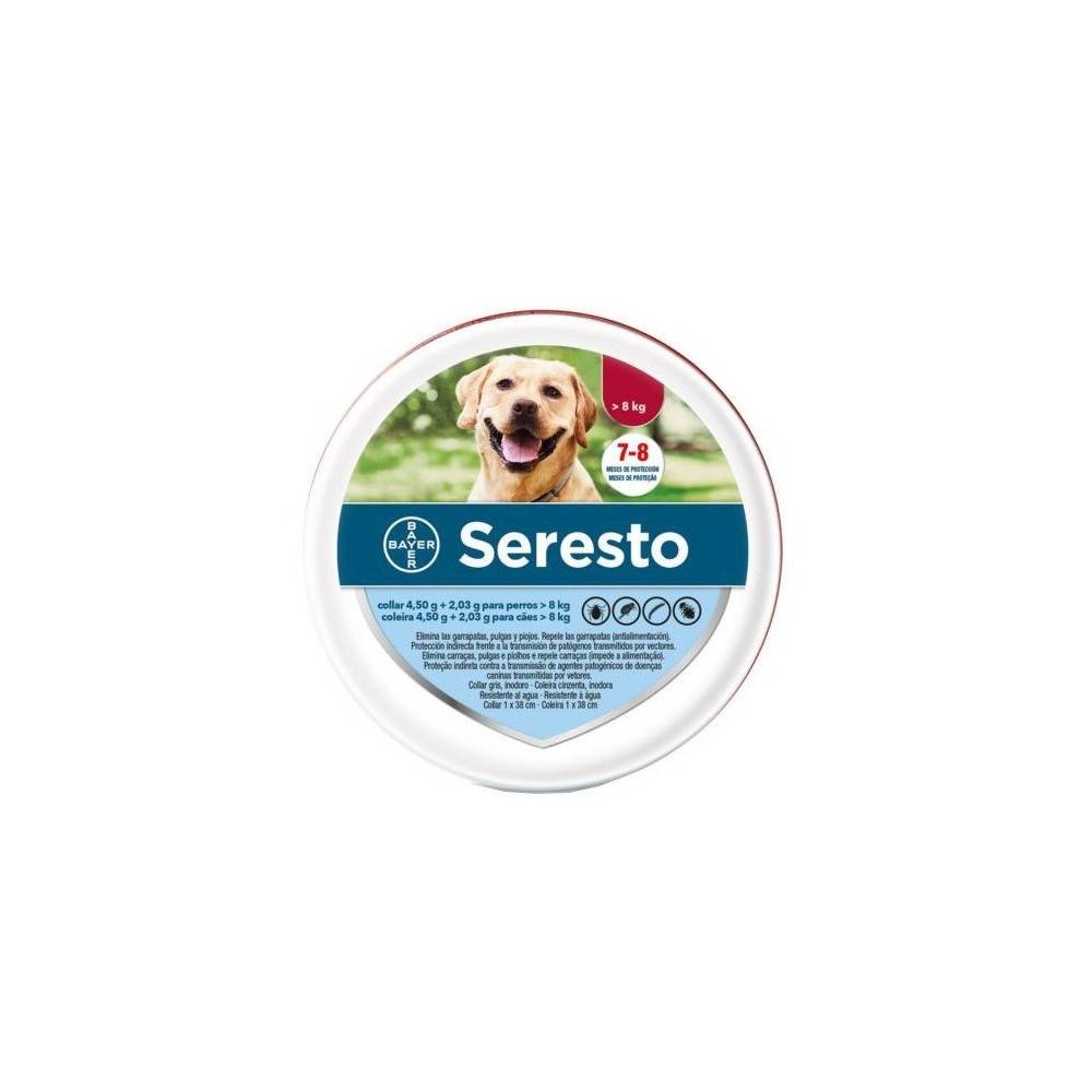 Seresto Collar Perro Más 8 Kg para perros | Calvet Animales y Plantas