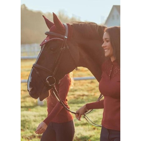 Orejeras Equestrian Stockholm Burdeos | Calvet Animales y