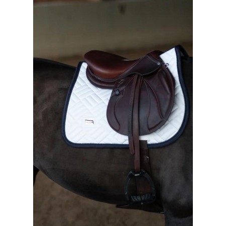 Sudadero Salto Equestrian Stockholm Modern Blanco/Azul Marino |