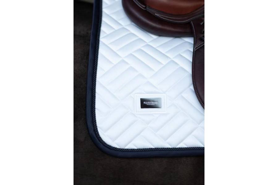 Sudadero Salto Equestrian Stockholm Modern Blanco/Azul Marino |