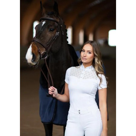 Polo Mujer Manga Corta Equestrian Stockholm Crystal Champion