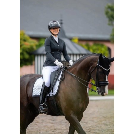 Sudadero Doma Equestrian Stockholm Modern Blanco/Negro | Calvet