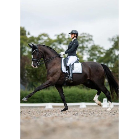 Sudadero Doma Equestrian Stockholm Modern Blanco/Negro | Calvet