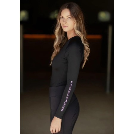 Base Layer Equestrian Stockholm Dynamic Màniga Llarga Negre | Calvet Animals i 2