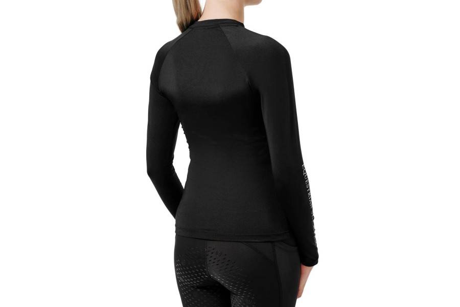Base Layer Equestrian Stockholm Dynamic Manga Larga Negro |