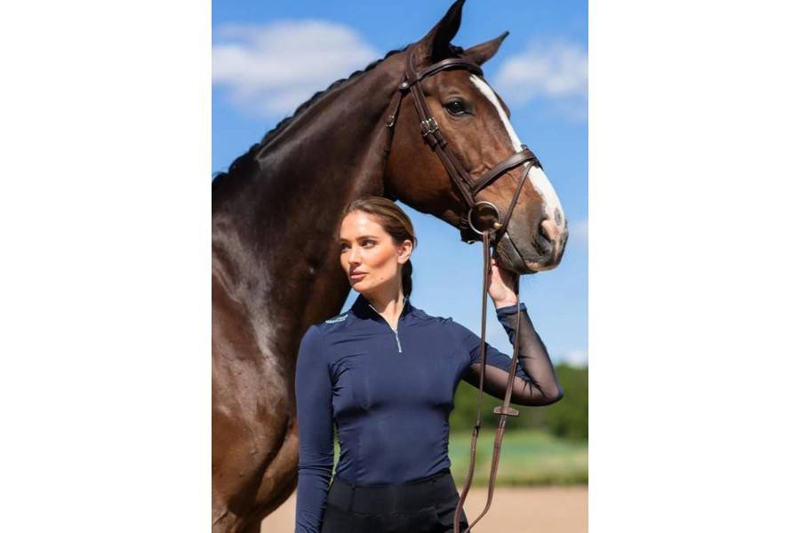 Samarreta Dona Màniga Llarga Equestrian Stockholm Air Breeze Midnight | Calvet