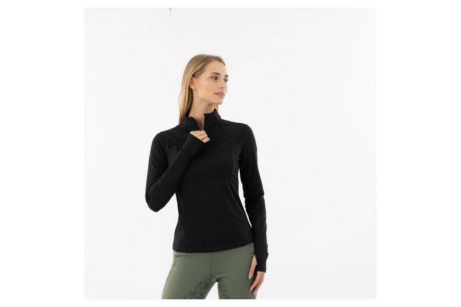 Camiseta Mujer Manga Larga BR Franka Zip-Up Meteorite | Calvet