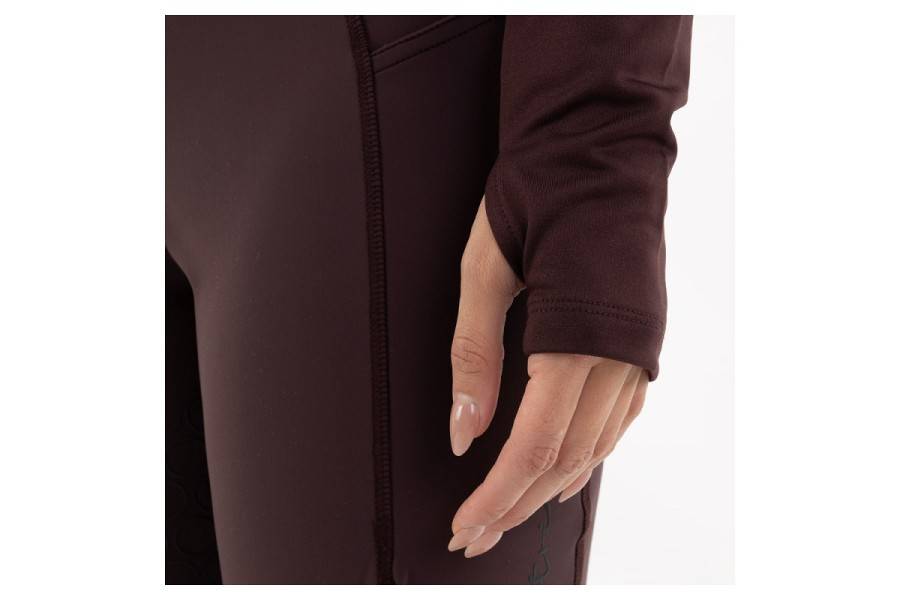 Samarreta Dona Màniga Llarga BR Franka Zip-Up Fudge | Calvet Animals i Plantes