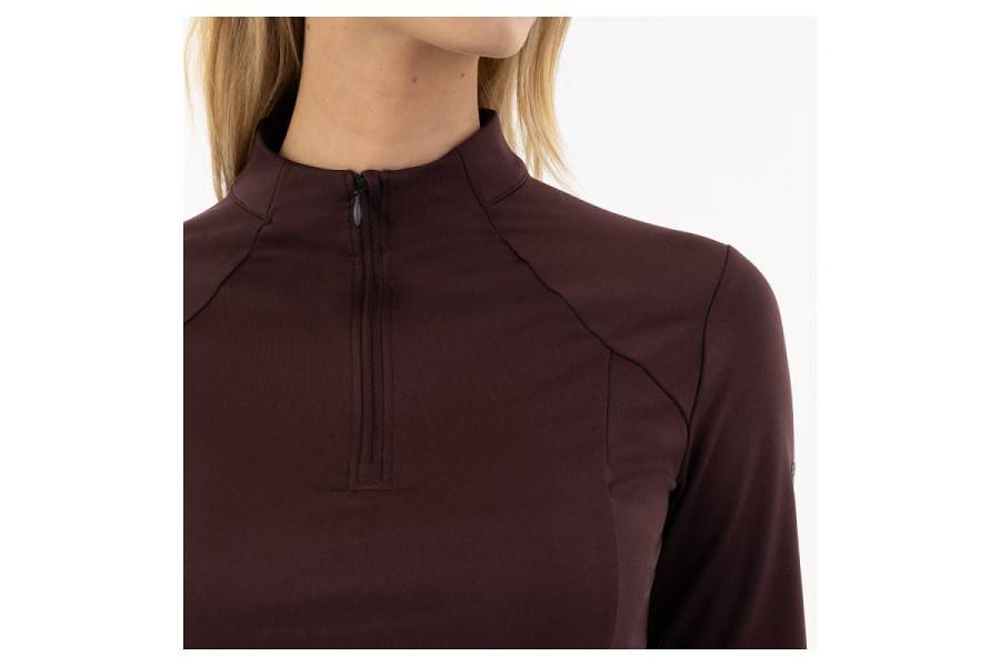 Samarreta Dona Màniga Llarga BR Franka Zip-Up Fudge | Calvet Animals i Plantes