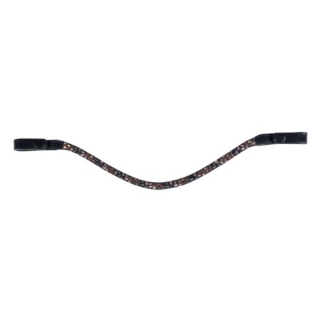 Frontalera HKM Rosegold Glamour Negra | Morralles