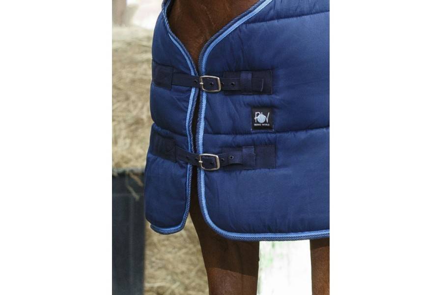 Manta Cavall Quadra Riding World Blau Marí | Mantes