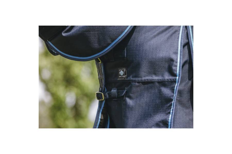 Manta Cavall Exterior Coll Alt ECO 600D 220Gr Blau Marí | Mantes