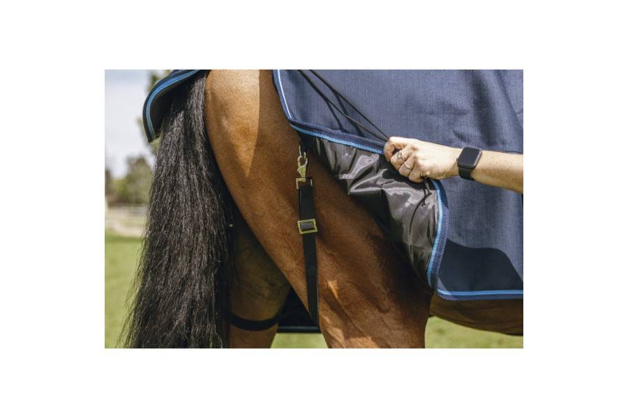 Manta Cavall Exterior Coll Alt ECO 600D 220Gr Blau Marí | Mantes