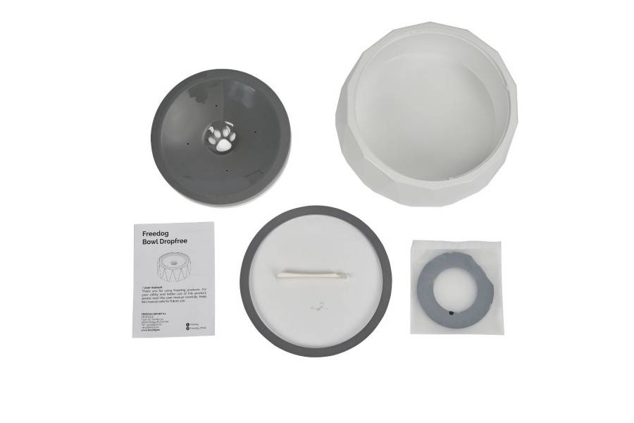 Abeurador Bowl Dropfree 1L Blanc | Casa per a gos